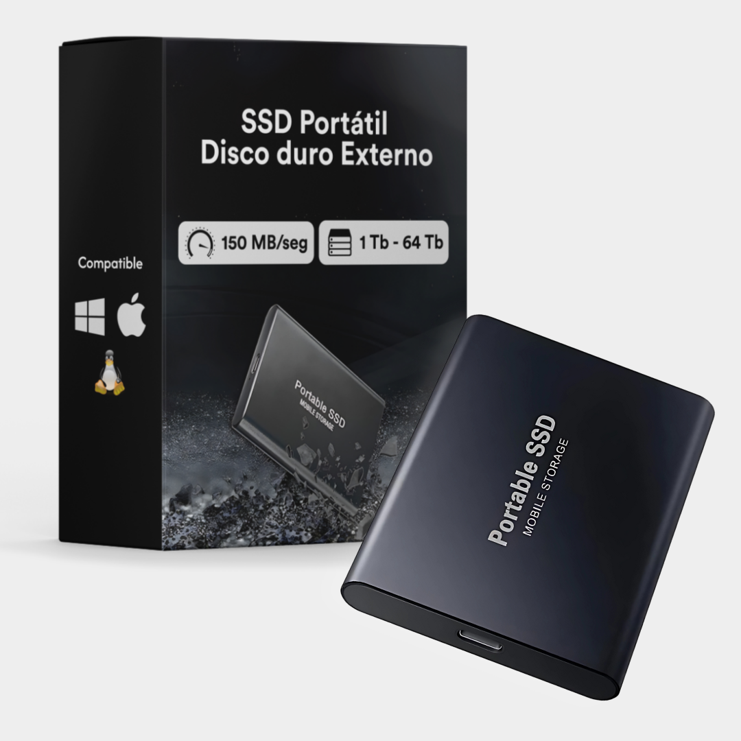 SSD Portátil  Disco duro Externo | 1 TB a 64 TB | Aldercrest