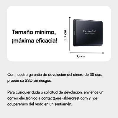 SSD Portátil  Disco duro Externo | 1 TB a 64 TB | Aldercrest