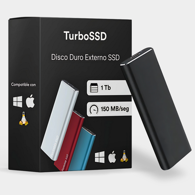 Disco duro externo SSD 1 TB a 64 TB | TurboSSD