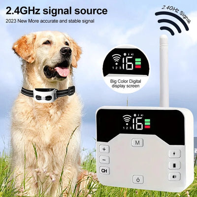 Valla Inalámbrica & Collar de Adiestramiento para Perros 2 en 1 - PawGuard