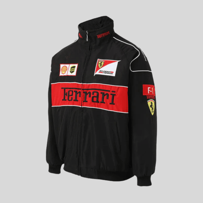 Chaqueta de Carrera Vintage Ferrari Unisex - Estilo Retro Original