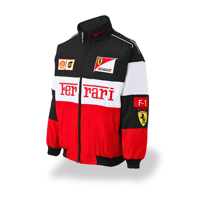 Chaqueta de Carrera Vintage Ferrari Unisex - Estilo Retro Original